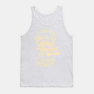 Nelson Mandela Quote (golden version) Tank Top